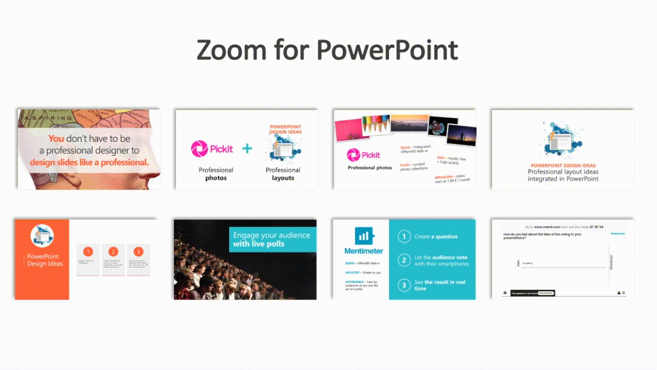 zoom presentation tools